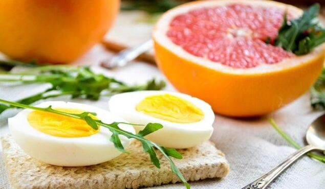 grapefruit and eggs for the maggi . diet