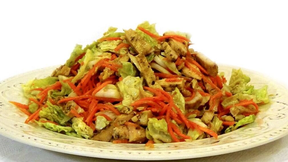 At the final stage of the Stabilization process of the Dukan diet, you can treat yourself to chicken salad